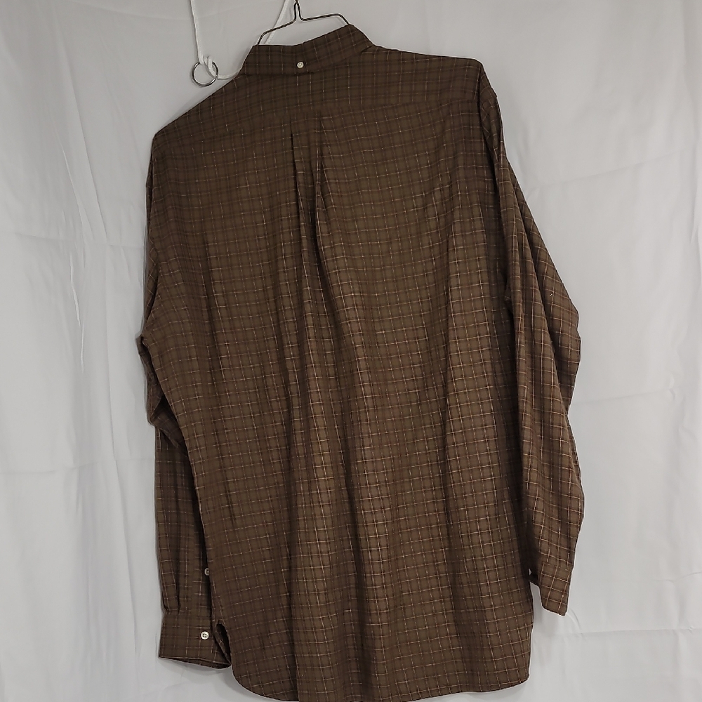 Ralph Lauren Orange Brown Casual Button Down Shirt - Picture 3 of 14